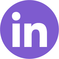 LinkedIn logotype hover effect